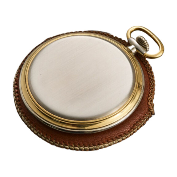 Swiss two tone gold open faced keyless pocket watch Circa 1930 Swiss two tone gold open faced keyless pocket watch Circa 1930