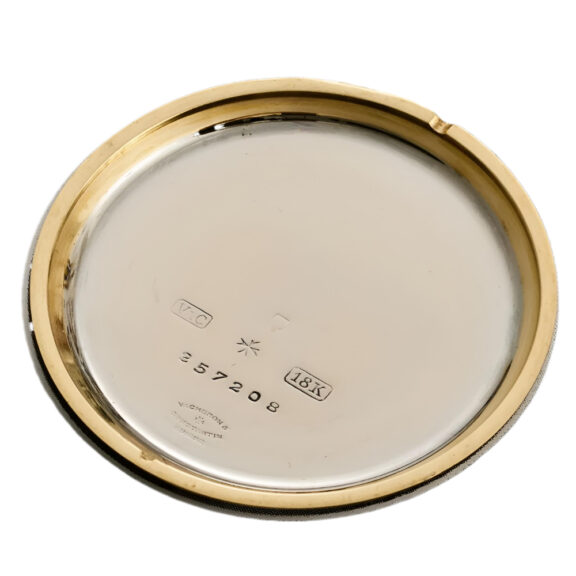 Swiss two tone gold open faced keyless pocket watch Circa 1930 Swiss two tone gold open faced keyless pocket watch Circa 1930