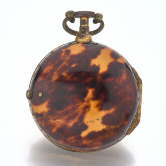 English verge in gilt and tortoiseshell pair cases Circa 1780