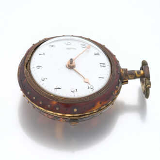 English verge in gilt and tortoiseshell pair cases Circa 1780