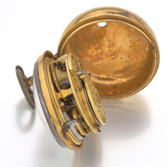 English verge in gilt and tortoiseshell pair cases Circa 1780