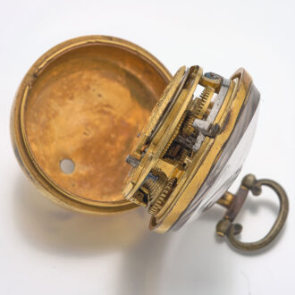 English verge in gilt and tortoiseshell pair cases Circa 1780