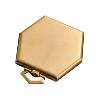 Swiss 18K yellow gold hexagonal pocket watch Circa 1930