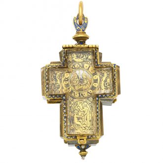 Swiss Renaissance 17th Century in style crucifix Circa 19th Century