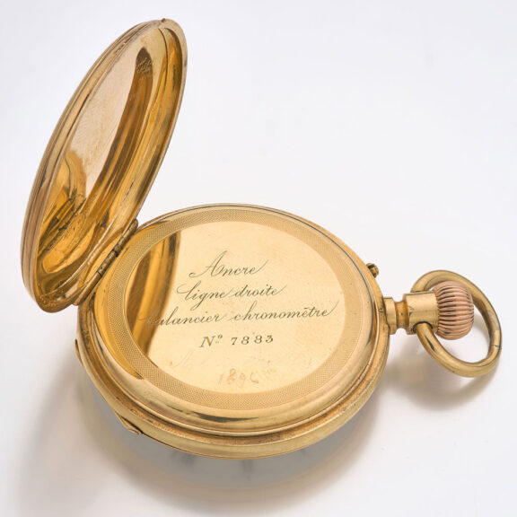 Fine Swiss 18 carat gold open faced lever watch Circa 1890 Fine Swiss 18 carat gold open faced lever watch Circa 1890
