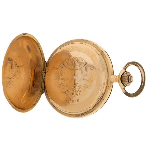 Belgian 18K yellow gold full hunter pocket watch Circa 1910 Belgian 18K yellow gold full hunter pocket watch Circa 1910