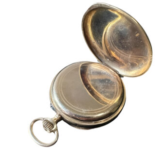 French or Belgian 18K gold open faced pocket watch Circa 1900