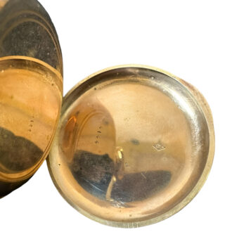French or Belgian 18K gold open faced pocket watch Circa 1900
