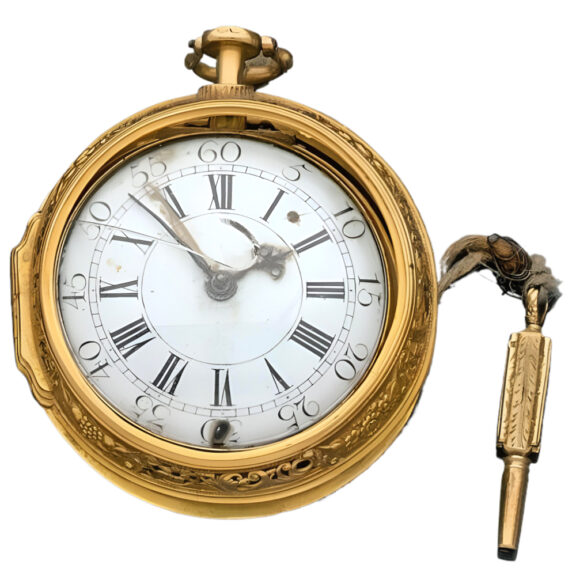 English 18K yellow gold repeating pocket watch Circa 1725
