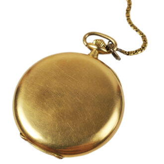 Swiss 18K yellow gold full hunter pocket watch Circa 1923
