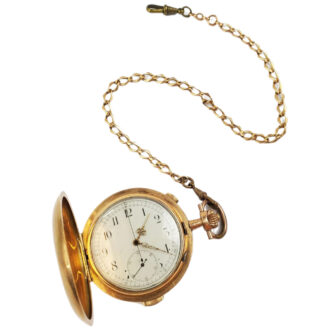 Swiss gold minute repeating chronograph Circa 1910
