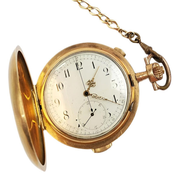 Swiss gold minute repeating chronograph Circa 1910
