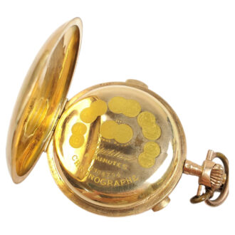 Swiss gold minute repeating chronograph Circa 1910