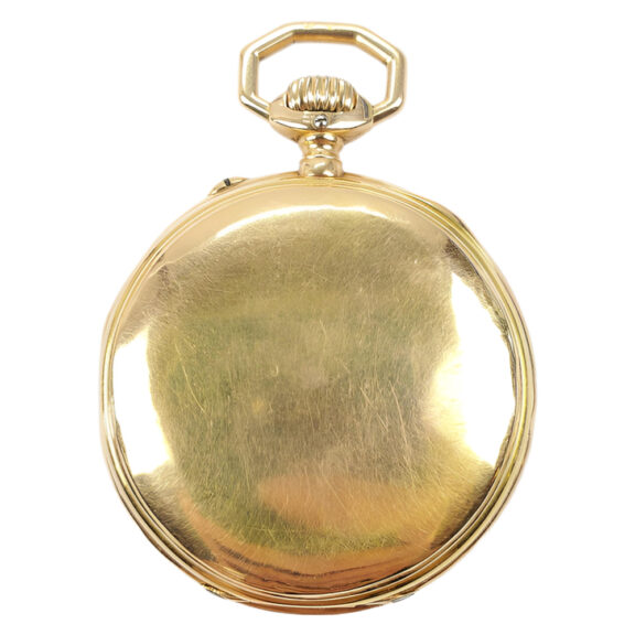 Swiss 18K yellow gold open faced pocket watch Circa 1900 Swiss 18K yellow gold open faced pocket watch Circa 1900