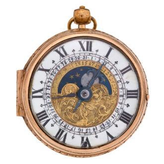 Extremely rare moonphase and lunar calendar watch Circa 1680