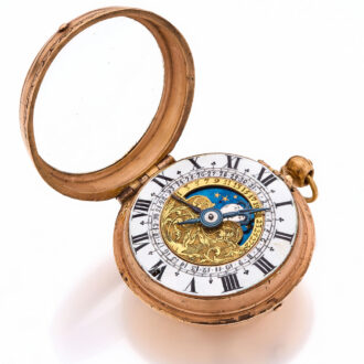 Extremely rare moonphase and lunar calendar watch Circa 1685