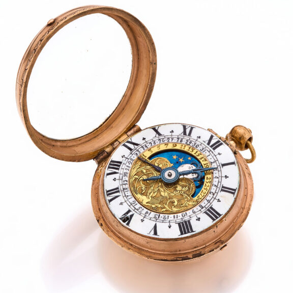 Extremely rare moonphase and lunar calendar watch Circa 1685 Extremely rare moonphase and lunar calendar watch Circa 1685