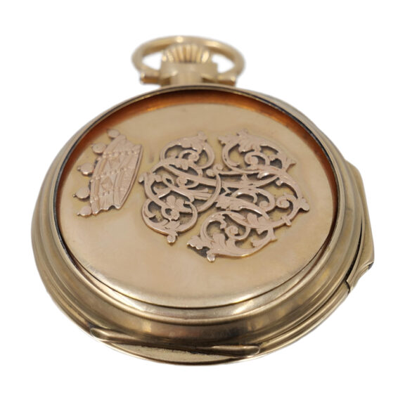 French 18K yellow gold open faced pocket watch Circa 1900 French 18K yellow gold open faced pocket watch Circa 1900