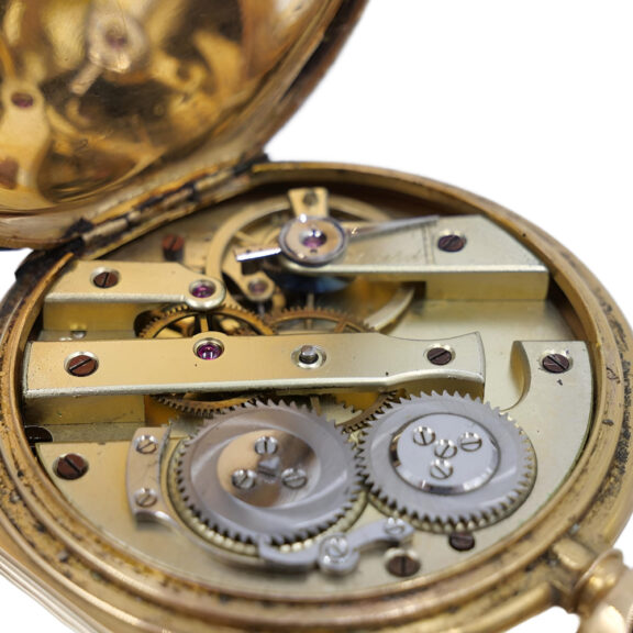 French 18K yellow gold open faced pocket watch Circa 1900 French 18K yellow gold open faced pocket watch Circa 1900