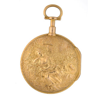 An rare French verge watch in a unusual repousse case circa 1770