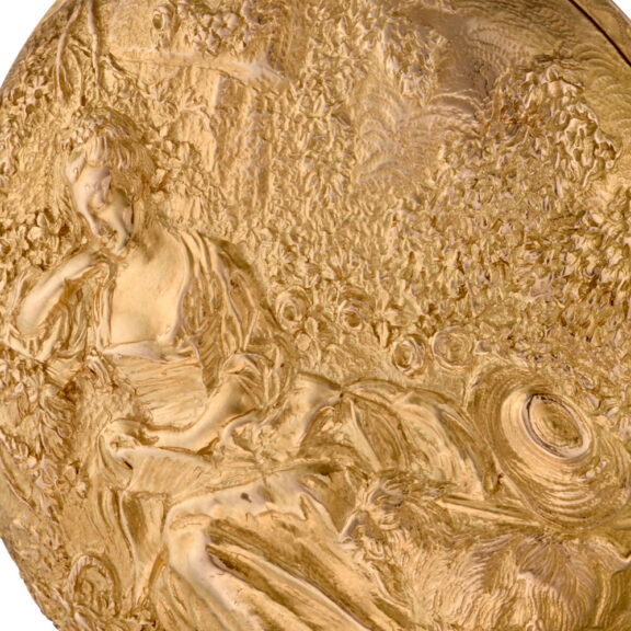 An rare French verge watch in a unusual repousse case circa 1770 An rare French verge watch in a unusual repousse case circa 1770