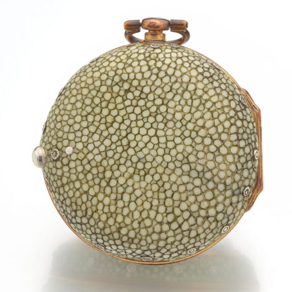 English fine shagreen pair cased gilt verge watch Circa 1790 English fine shagreen pair cased gilt verge watch Circa 1790