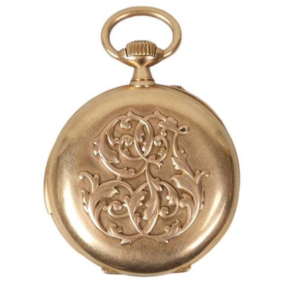French 18K yellow gold open faced pocket watch Circa 1900 French 18K yellow gold open faced pocket watch Circa 1900