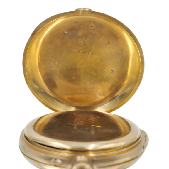 French 18K yellow gold open faced pocket watch Circa 1900 French 18K yellow gold open faced pocket watch Circa 1900