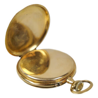 French 18K yellow gold open faced pocket watch Circa 1900