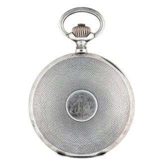 Swiss silver gentleman's watch with chronograph Circa 1910 Swiss silver gentleman's watch with chronograph Circa 1910