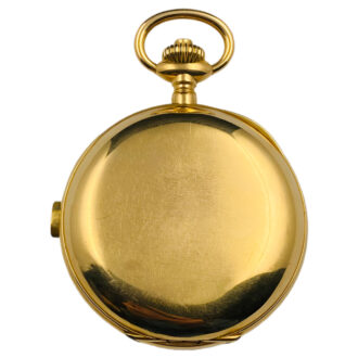 Swiss gold chronograph tachymeter pocket watch Circa 1900