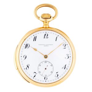 Swiss gold five minute repeating lever watch Circa 1906