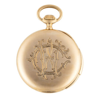 Swiss gold five minute repeating lever watch Circa 1906