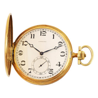 Swiss 18K yellow gold full hunter Grand Prix watch Circa 1920