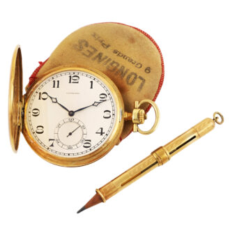 Swiss 18K yellow gold full hunter Grand Prix watch Circa 1920