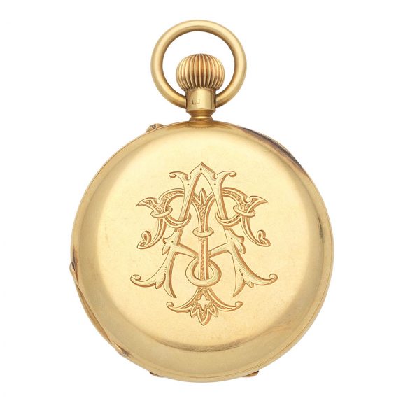 Fine English 18 carat gold half hunter lever watch Circa 1905u/wp-content/uploads/320d.jpg Fine English 18 carat gold half hunter lever watch Circa 1905