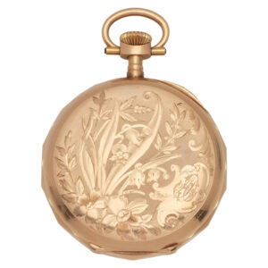 Swiss 18K yellow gold open faced pocket watch Circa 1905