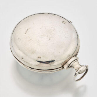 English silver verge with owners name on the dial Circa 1813