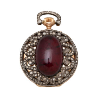 French 18K gold and silver ladies' pocket watch Circa 1870