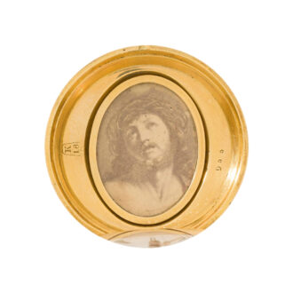 Swiss gold ladies' pocket watch with medallions Circa 1900