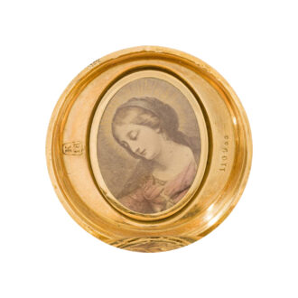 Swiss gold ladies' pocket watch with medallions Circa 1900