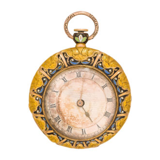 Swiss gold and enamel ladies' pocket watch Circa 1850