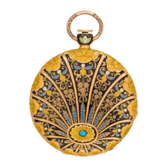 Swiss gold and enamel ladies' pocket watch Circa 1850