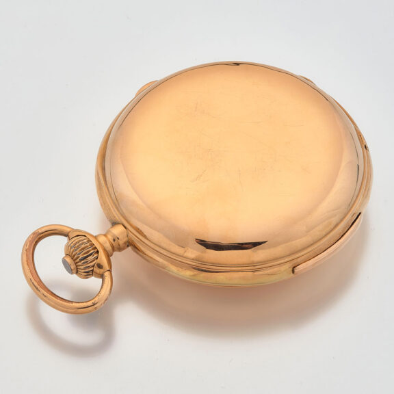 Swiss gold hunting cased astronomical watch Circa 1890 Swiss gold hunting cased astronomical watch Circa 1890
