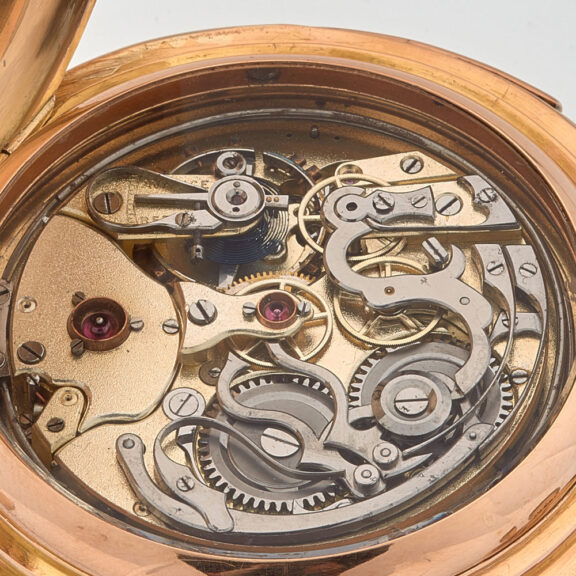 Swiss gold hunting cased astronomical watch Circa 1890 Swiss gold hunting cased astronomical watch Circa 1890