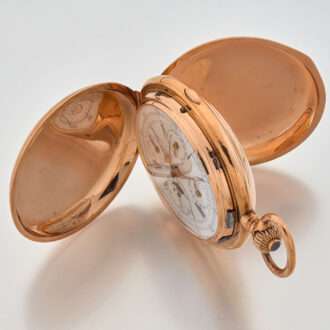 Swiss gold hunting cased astronomical watch Circa 1890 Swiss gold hunting cased astronomical watch Circa 1890