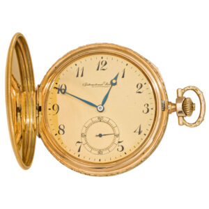Swiss 14K yellow gold full hunter pocket watch Circa 1910