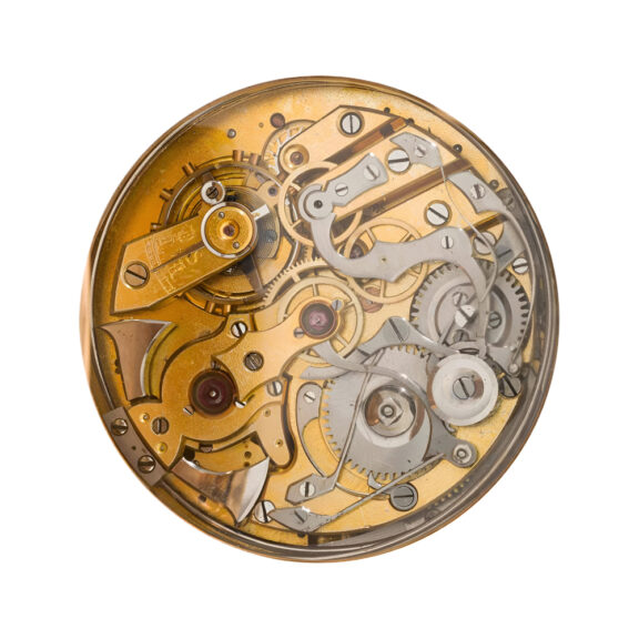 Swiss gold full hunter repeating chronograph watch Circa 1890 Swiss gold full hunter repeating chronograph watch Circa 1890