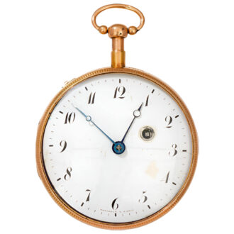 French gold repeating watch with concealed erotic scene Circa 1800