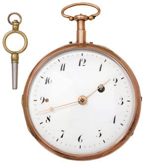 French 18K gold quarter repeating pocket watch Circa 1800